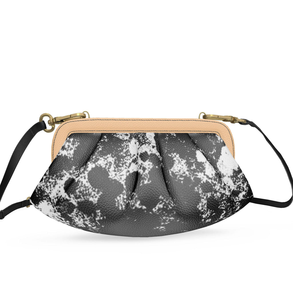 Noire Éclat Pleated Frame Bag