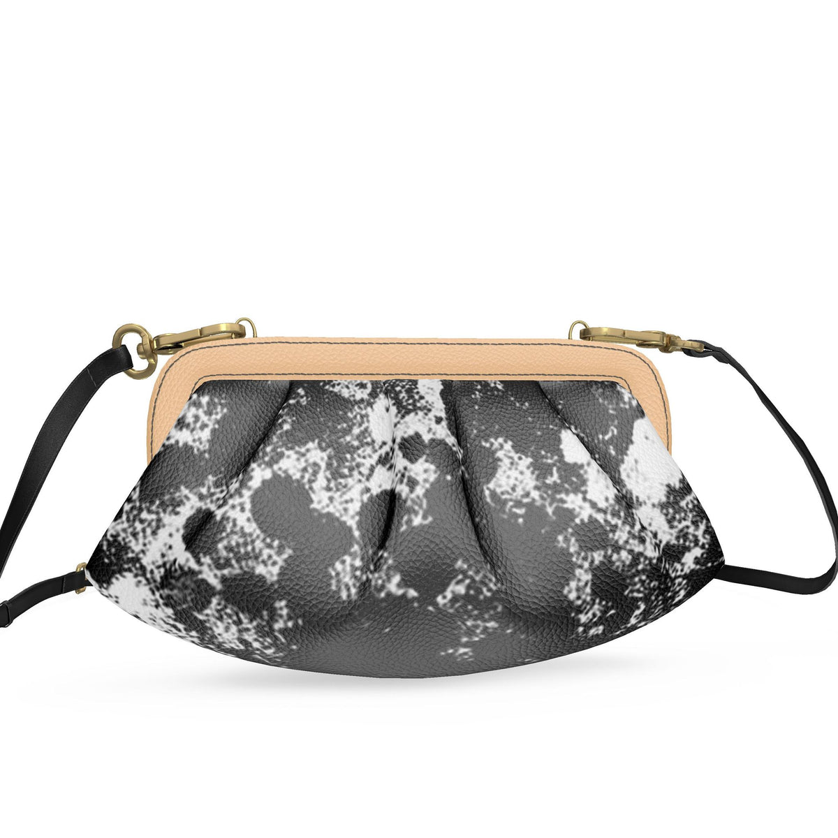 Noire Éclat Pleated Frame Bag