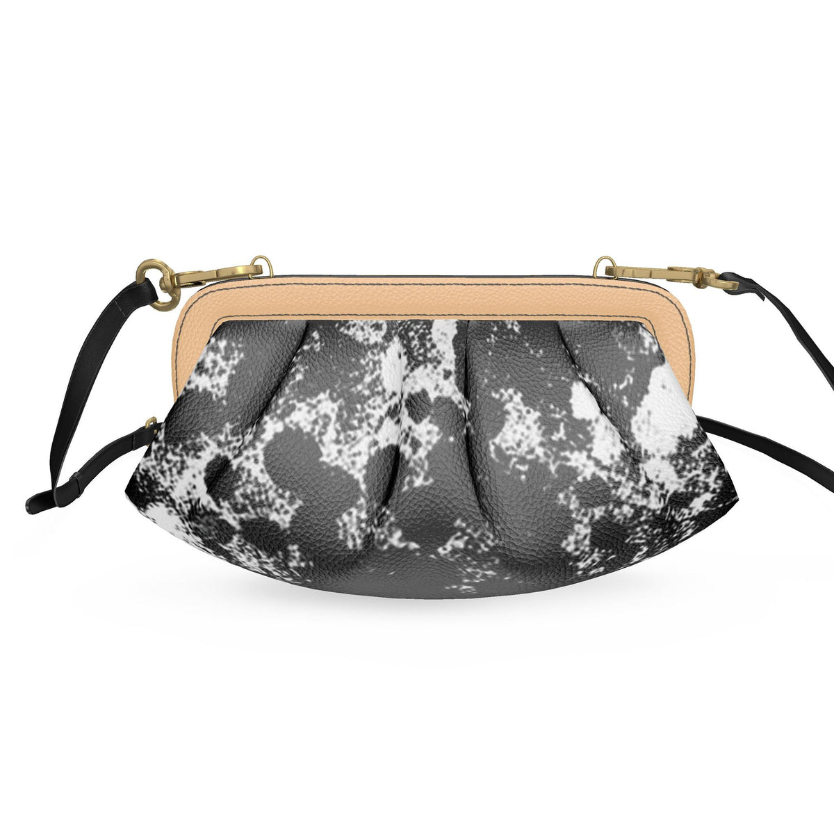 Noire Éclat Pleated Frame Bag