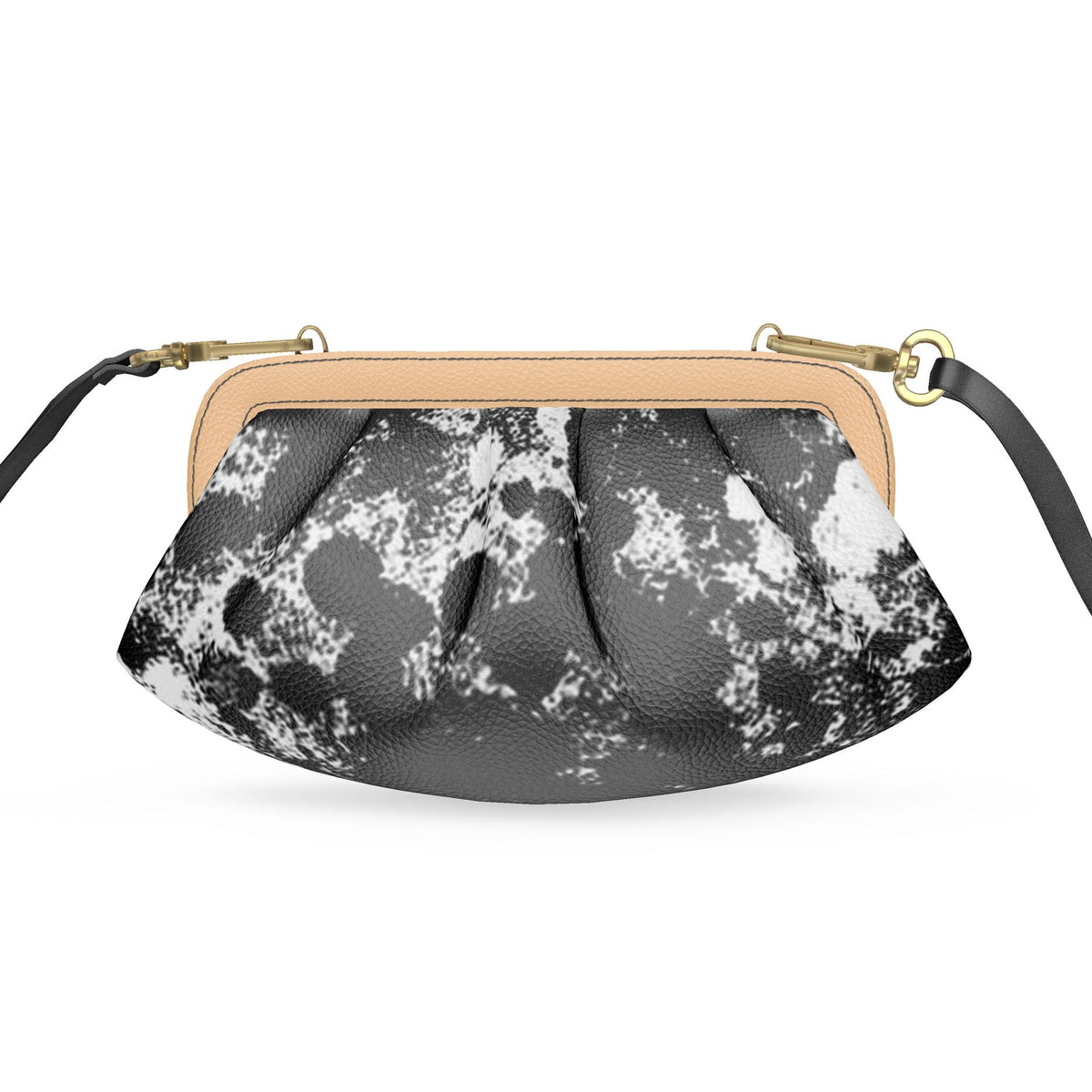 Noire Éclat Pleated Frame Bag