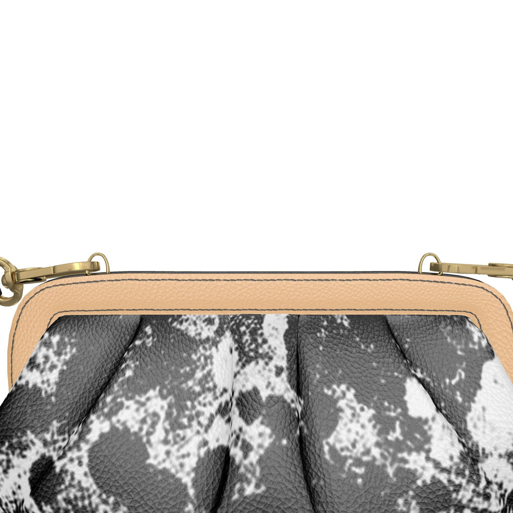 Noire Éclat Pleated Frame Bag