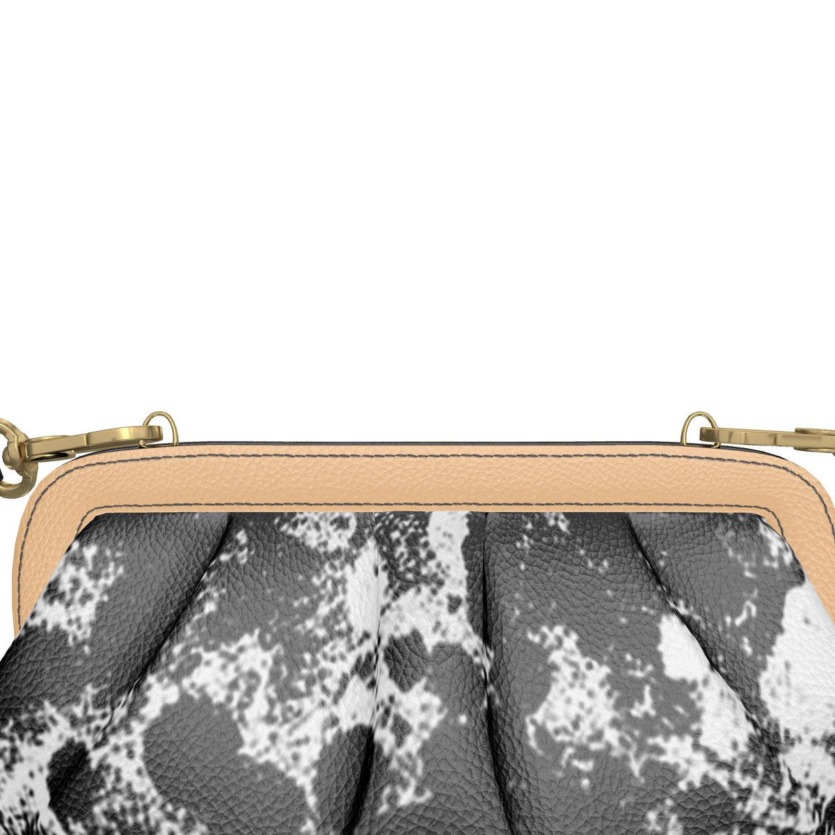 Noire Éclat Pleated Frame Bag