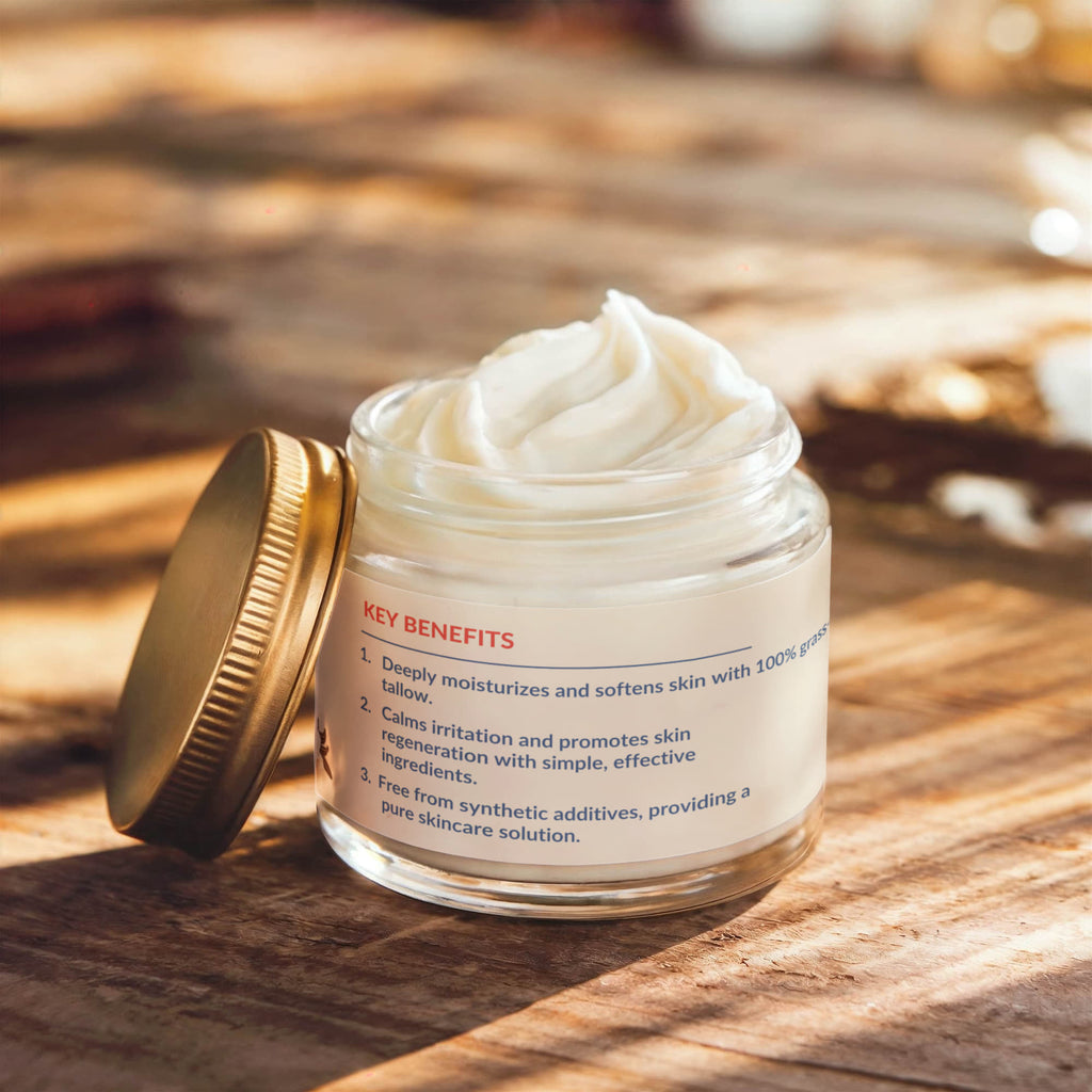 Whipped Grass-Fed Tallow Balm with Vanilla Bean