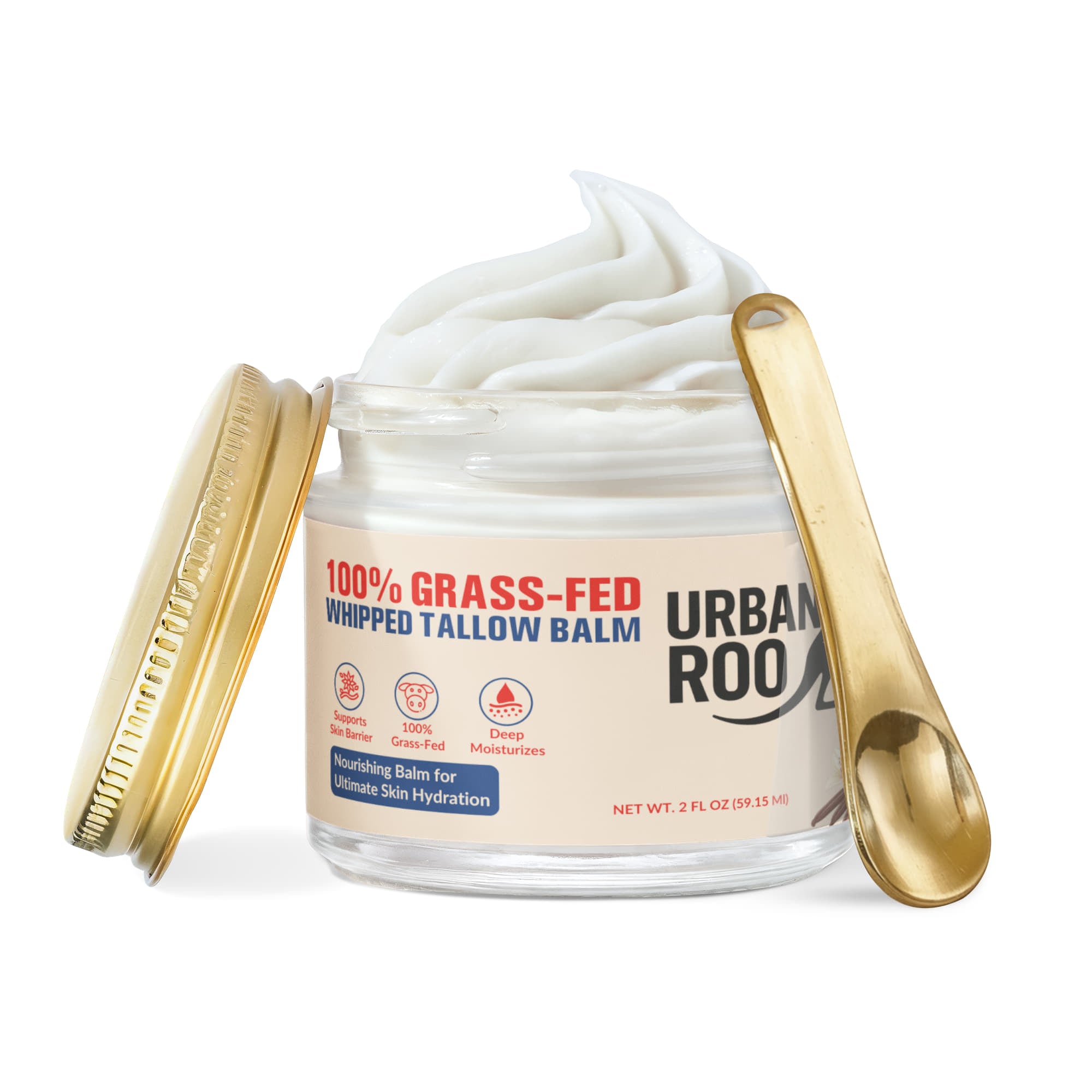 Whipped Grass-Fed Tallow Balm with Vanilla Bean