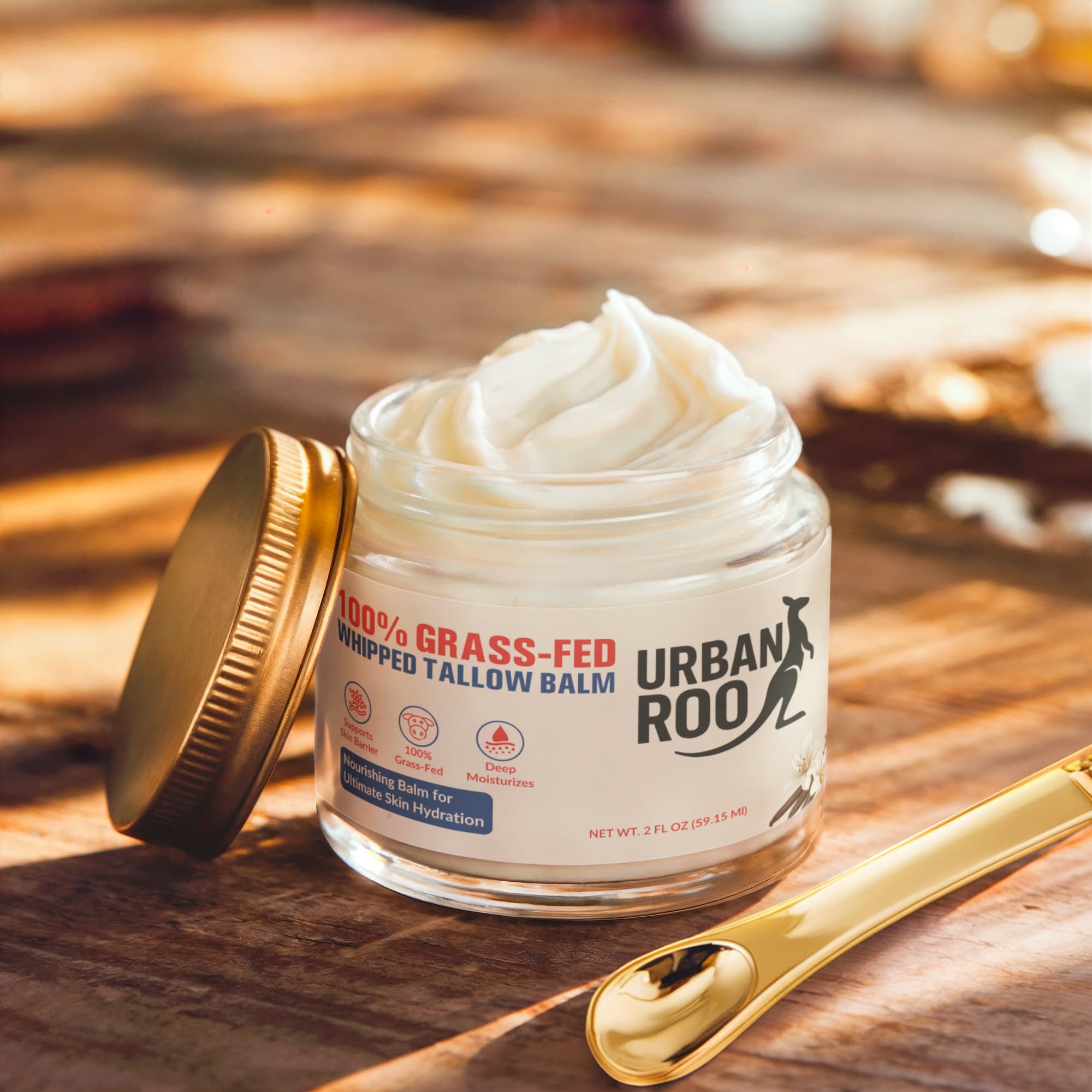 Whipped Grass-Fed Tallow Balm with Vanilla Bean