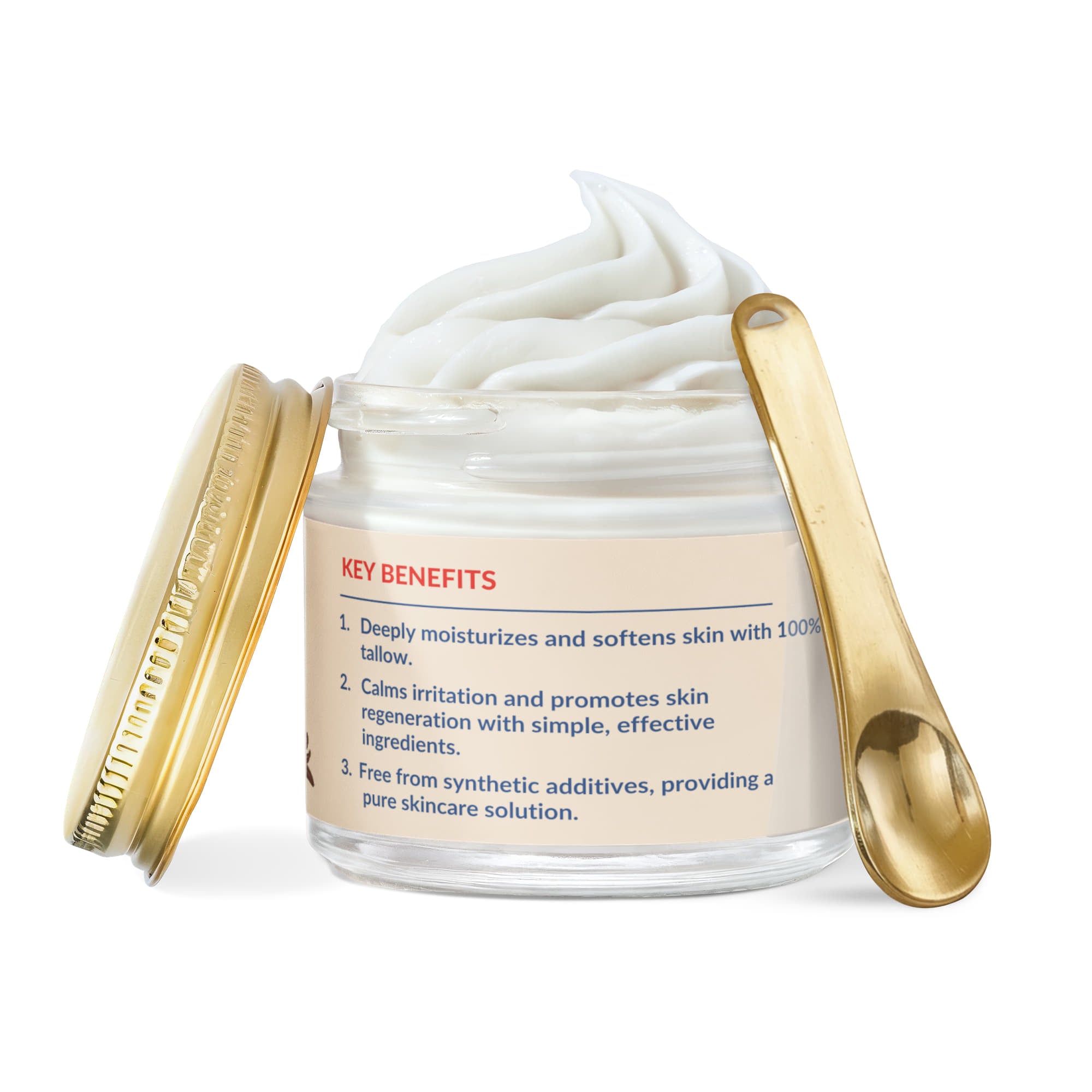 Whipped Grass-Fed Tallow Balm with Vanilla Bean